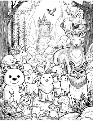 Free Fairy Tale Coloring Pages - 9
