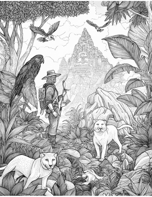 Free Explorer Coloring Pages - 8