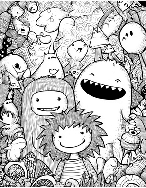 Free Monster Kid Coloring Pages - 11