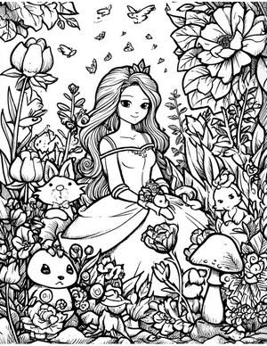 Free Princess Doll Coloring Pages - 11