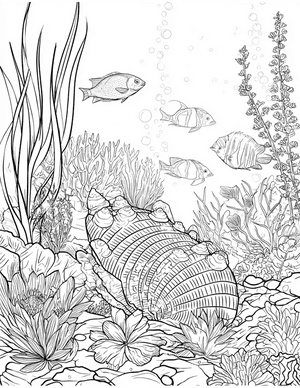 Free Sea Cucumber Coloring Pages - 9