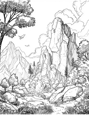 Free Bouldering Coloring Pages - 9