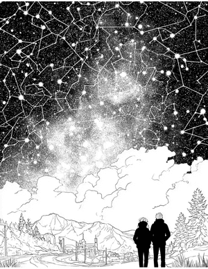 Free Stargazing Coloring Pages - 10