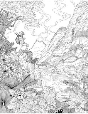 Free Explorer Coloring Pages - 9