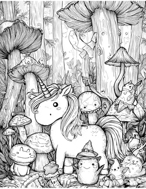 Free Unicorn Coloring Pages - 10
