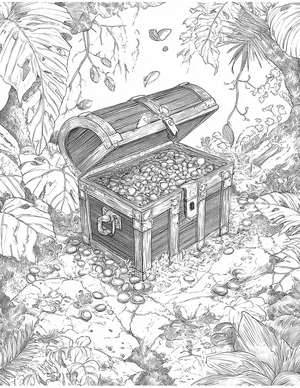 Free Treasure Coloring Pages - 10