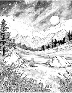 Free Bivouac Coloring Pages - 10