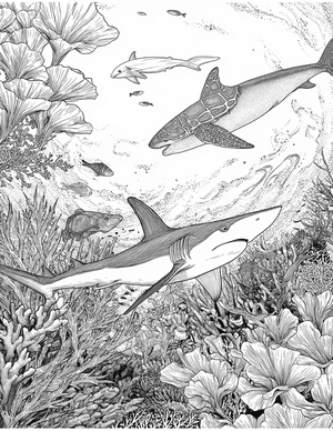 Free Remora Coloring Pages - 10