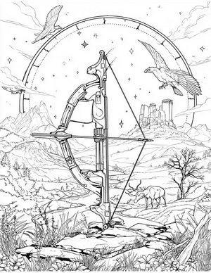 Free Crossbow Coloring Pages - 10