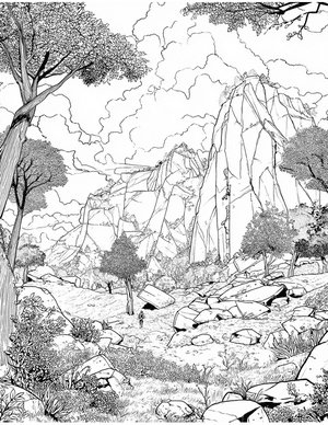 Free Bouldering Coloring Pages - 10