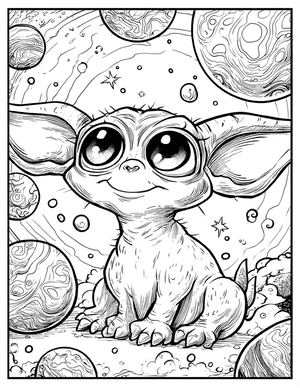 Free Alien Baby Coloring Pages - 11