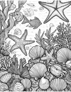 Free Tide Pool Coloring Pages - 10