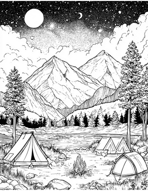 Free Bivouac Coloring Pages - 11