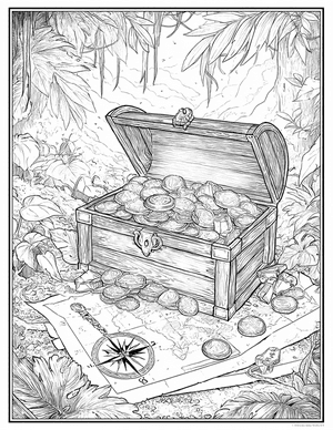 Free Treasure Coloring Pages - 11