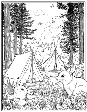 Free Camp Coloring Pages - 11