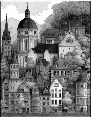 Free Church Coloring Pages - 0